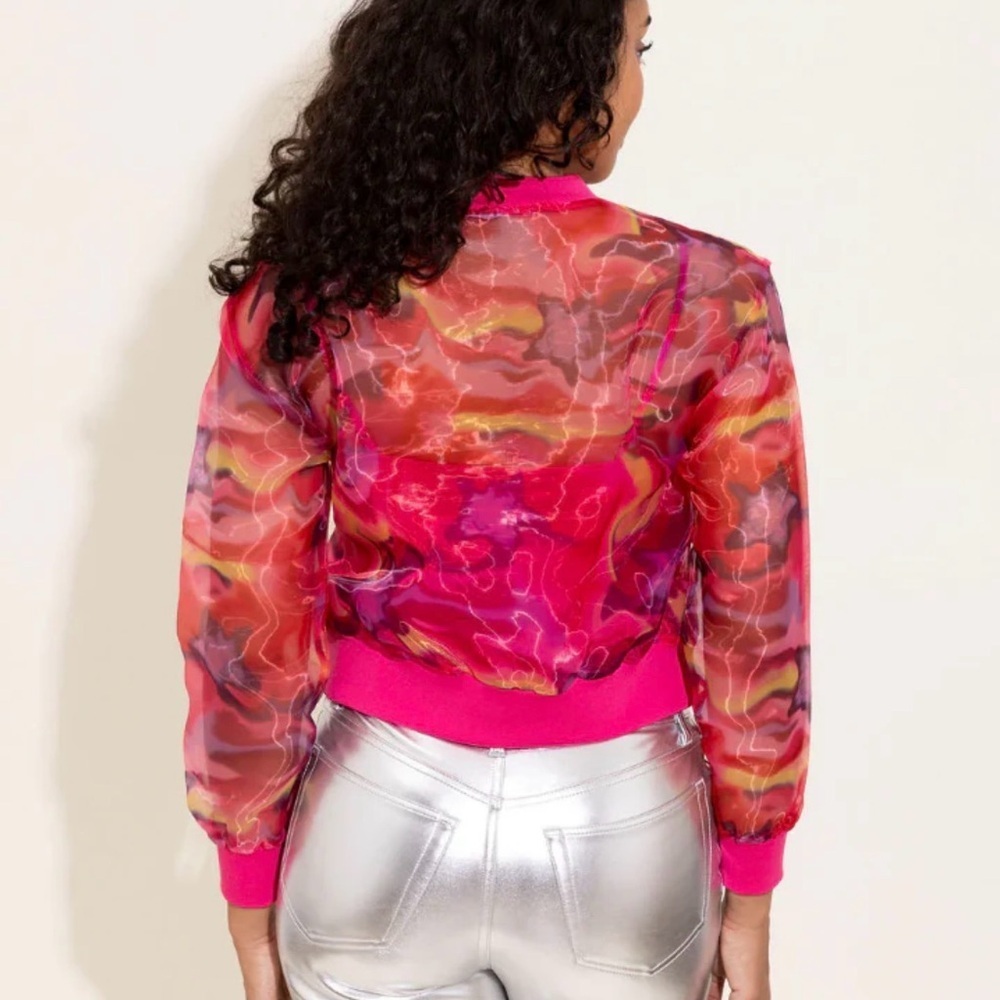 Alden Adair Pink Sheer Top - Picture 2 of 7